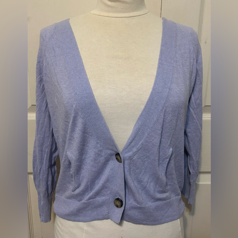 American Eagle Outfitters Light Purple Cardigan size large